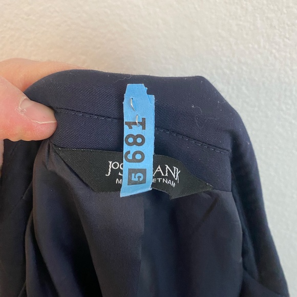 Jos. A Bank Men's Executive Wool Tailored Fit Navy Suit Blazer - 42L - Picture 6 of 6